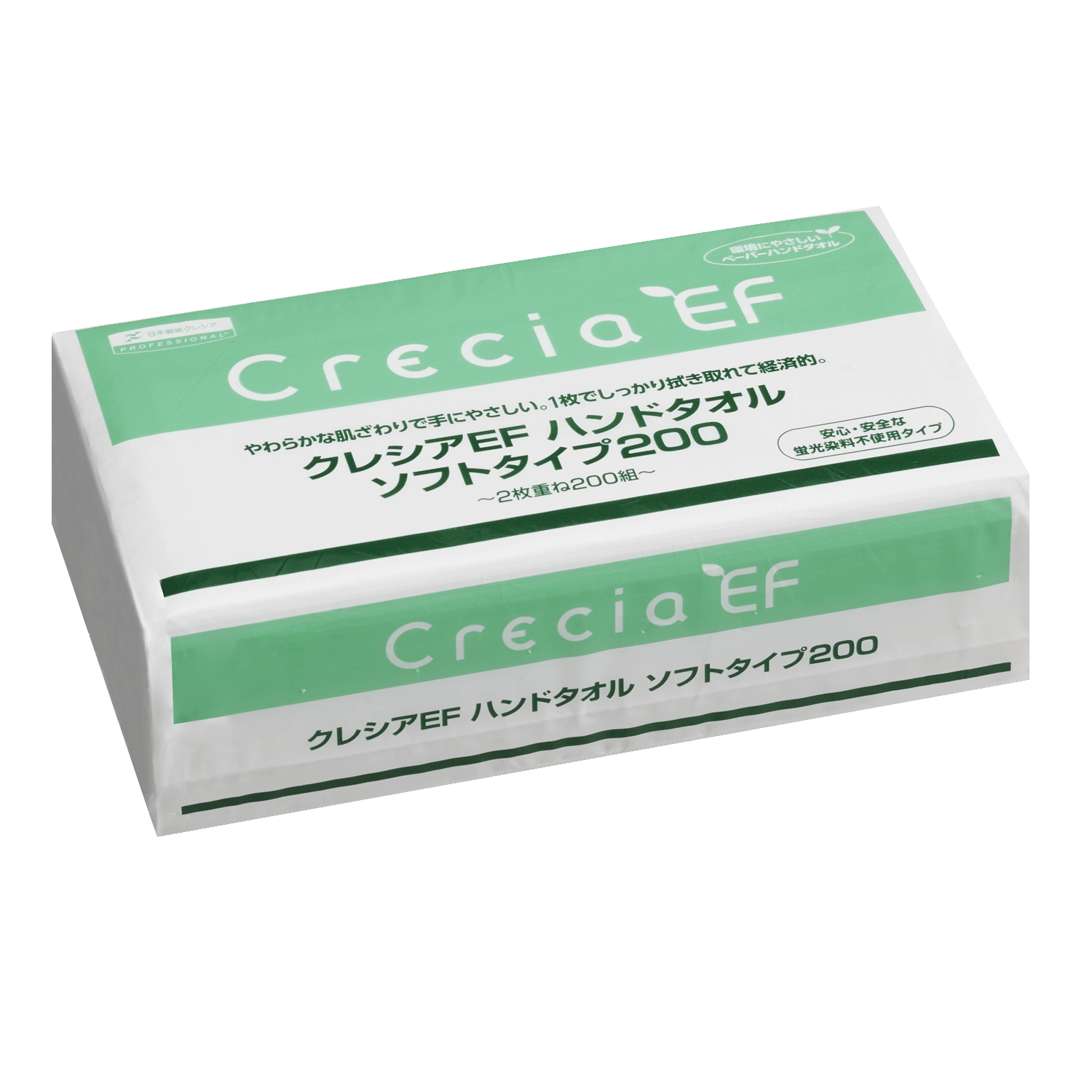 クレシアＥＦハンドタオル　ソフトタイプ２００ダブル(37005)
