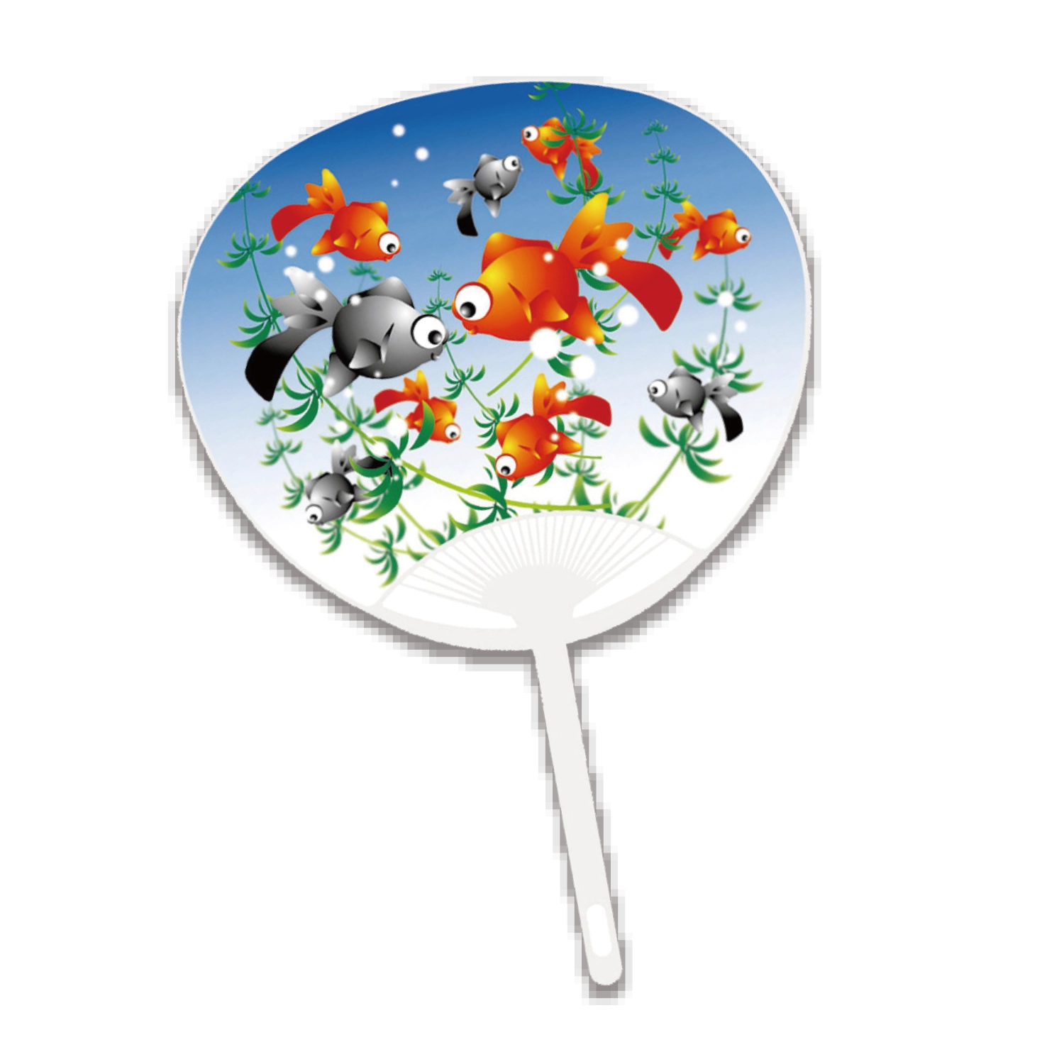 うちわ 21．金魚(コンパクト)