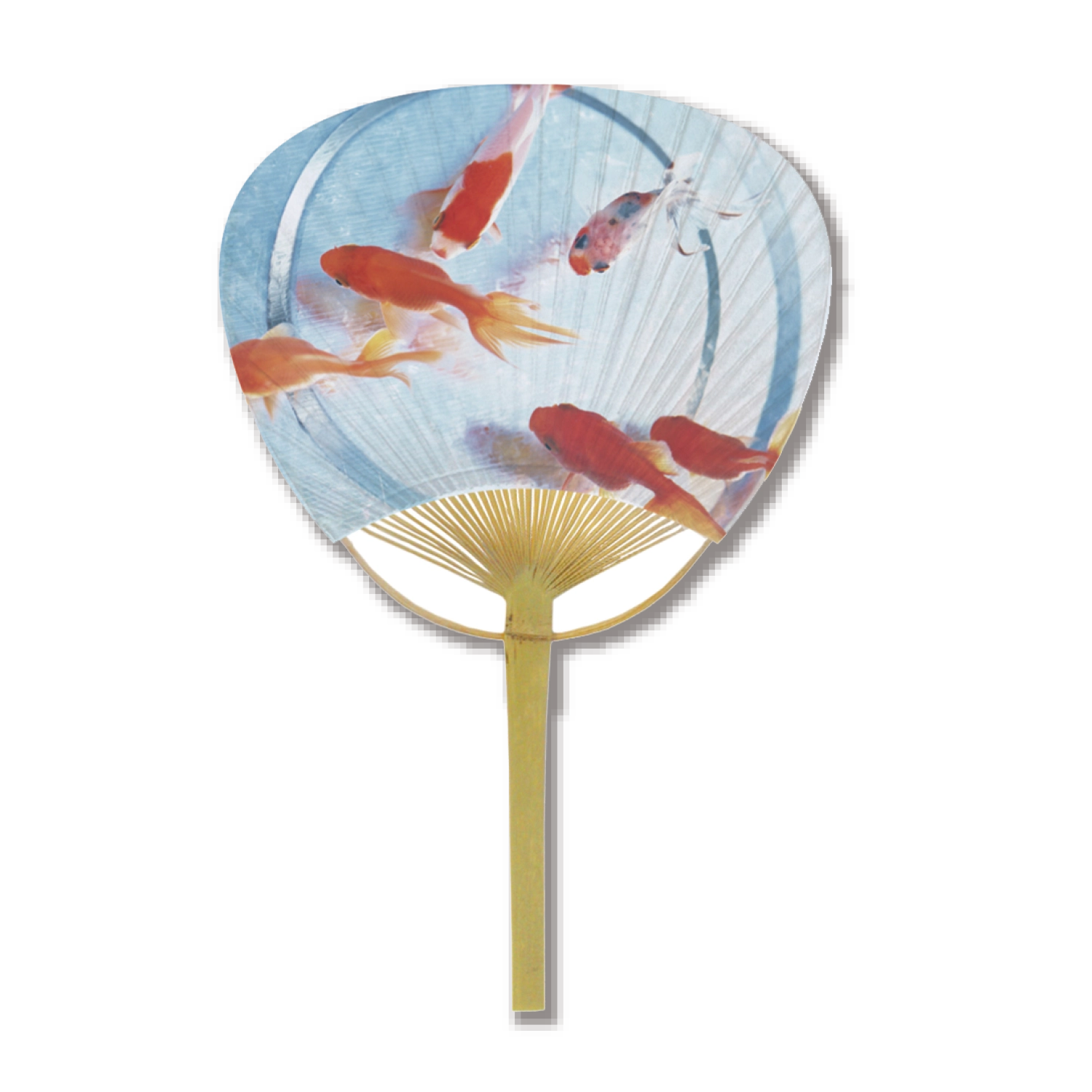 うちわ 33．金魚(竹製)